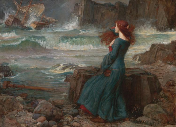 John William Waterhouse Miranda-The Tempest (mk41) oil painting image